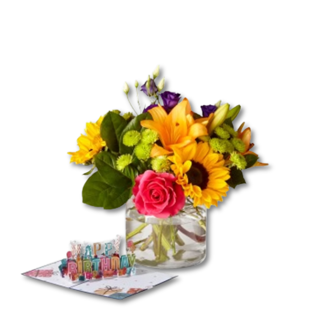 Best Day Bouquet & Lovepop® Birthday Pop–Up Card
