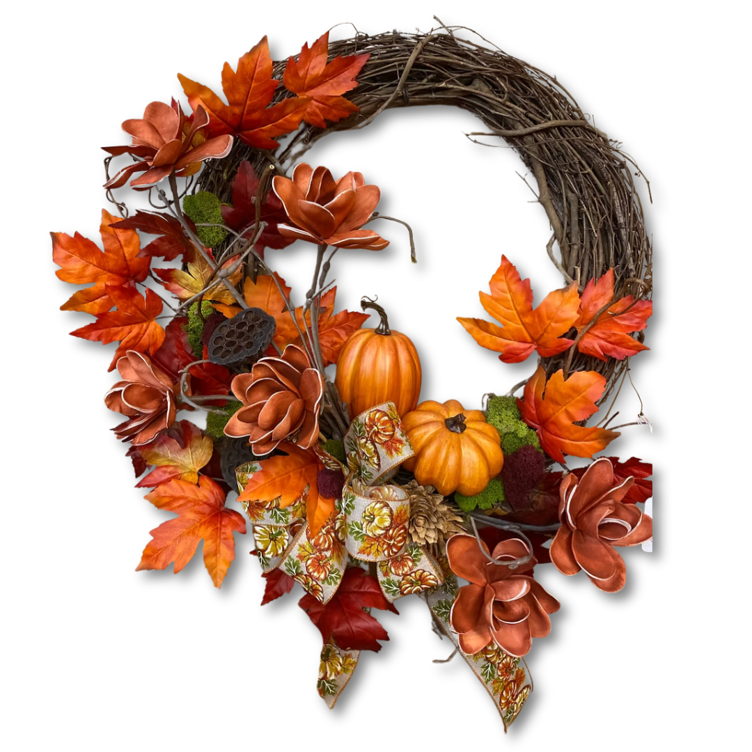 Pumpkin Patch Silk Wreath