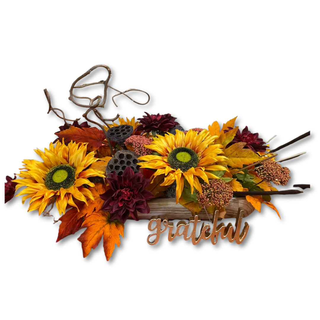 Sunflower Fields Silk Table Arrangement