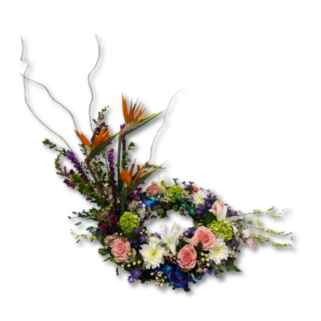 Quiet Paradise Urn Wreath