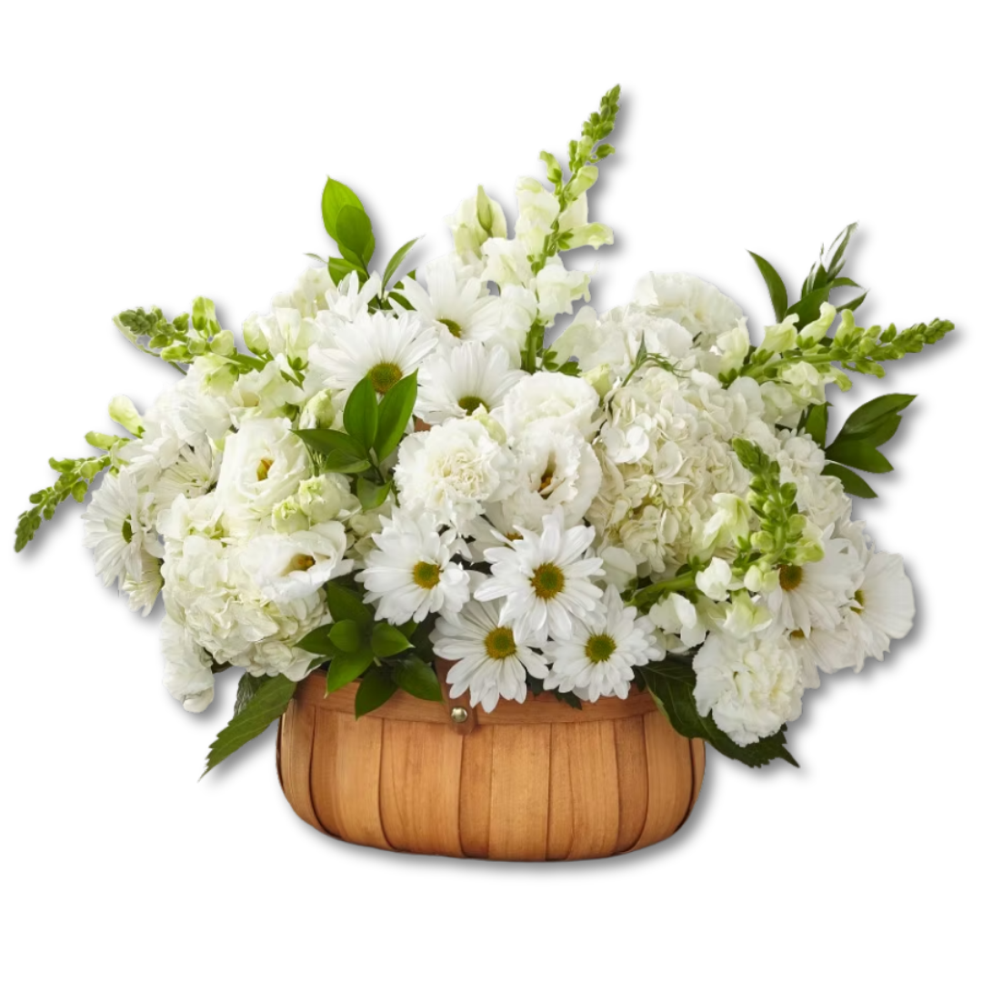 The FTD® Pure Ivory™ Basket