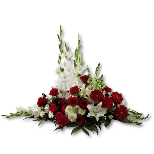 The FTD® Crimson & White™ Arrangement