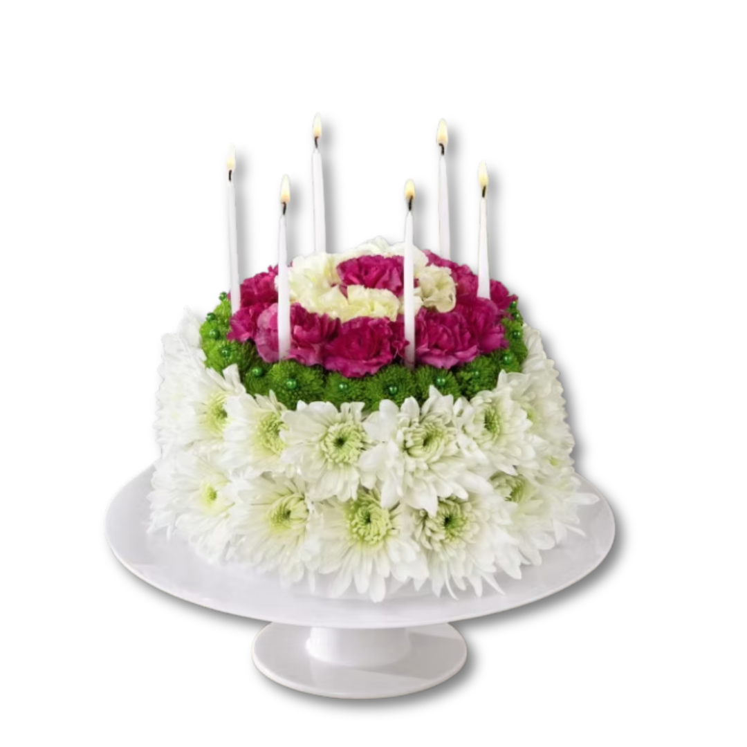 The FTD® Wonderful Wishes™ Floral Cake